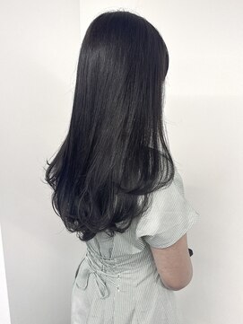 ノウハウ キョウト(KNOWHOW kyoto) 暗髪グレージュ/ハッシュカット/フェイスレイヤー/艶髪ロング