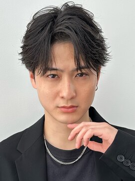 ロンドオム 池袋(Lond Homme) men's/メンズ/曲がる縮毛矯正/センターパート/縮毛矯正/池袋