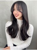 黒髪/クラゲヘアー/小顔/ココアベージュ/髪質改善/栄/栄駅b461