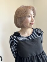 ハイク(HYKE)&nbsp;ママ世代から似合う、やわらか透明感ハイトーンショート