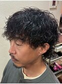 シャドウパーマ/フェザーパーマメンズパーマ/ツイストスパイラル