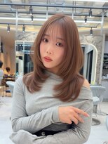 ロンド レア 天神大名店(Lond Le’a) 10代20代30代ミディアムレイヤー似合わせカット大人ガーリー