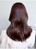 ミディアム韓国ヘア顔周りレイヤー大人ガーリー_ba576712