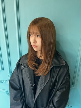 ルネシミズ(Rune shimizu) ブリーチなしミルクティーベージュ