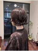 レイヤーボブ×パーマ