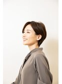 40代50代ショートヘア/白髪ぼかし/白髪染め/リタッチ/仙川