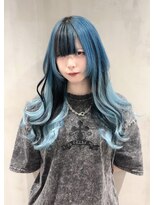 グロウ 渋谷(grow)&nbsp;プルエクステ×ラムネブルー【かわい】