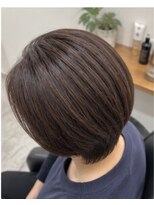 ヘアアンドメイク アース 入間店(HAIR&MAKE EARTH)&nbsp;40代50代ショートボブ