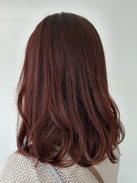 ヘアデザイン アンジェロ(Hair Design Angelo) レッドカラー/ゆるふわ/20代/30代/40代