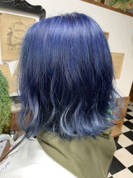 ヘアーデザインサロン スワッグ(Hair design salon SWAG) ネイビーブルー