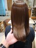 【艶サラ髪へ】カット＋ケア縮毛矯正＋前処理トリートメント　　14850