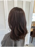 【艶感カラー】柔らかピンクブラウンでふんわりスタイル♪20代