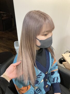 ラフ 難波店(LAFF) #黒髪#ボブルフ#ネビージュ#小顔#ワンレン