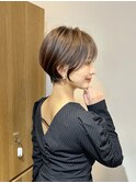 イメチェン/外ハネボブ/ワイドバング/ブルーブラック/美髪