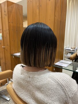 ヘアーアンドメイク エクリ 不動前店(Hair&Make equri) 【不動前美容室】グラデーションカラー・ボブ