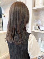 キャアリー(Caary)&nbsp;福山市美容室Caary人気 ロングヘア柔らかくすみブラウン夏カラー