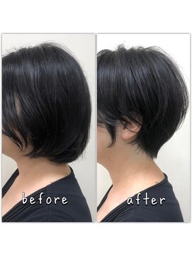 テルミークリニカルデザイン 北千里 30代40代50代似合わせショート比較ショートボブ