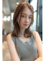 オースティン 調布アミックス(AUSTIN)&nbsp;大人かわいい前髪セシルカットココアブラウンフリンジウェーブ