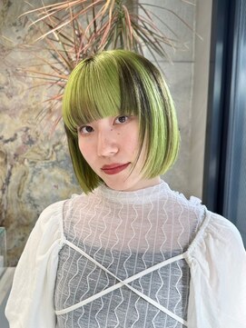 ソル 栄矢場町(SOL) 切りっぱなしボブ/美髪/ピンクブラウン[栄駅/矢場町駅]