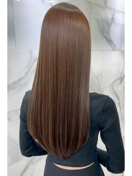 ヘアーズ ベリー 二日市店(hairs BERRY) BERRY艶髪シンプルストレート艶感美髪ブロンドベージュ