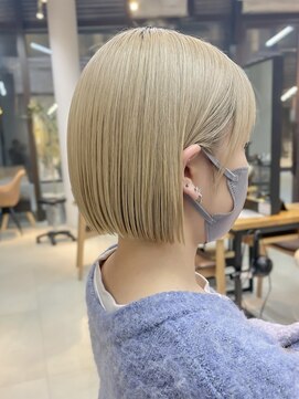 ミィ 表参道(mee.) 切りっぱなしボブ/エアリーロング/美髪/ピンクブラウン/表参道