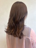 ミュラ(mulah)&nbsp;ブリーチなし透明感カラーアッシュベージュ＊コテ巻き仕上げ