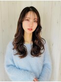 《Agu hair》薄めおろしバング×numberA.ケアオイルスリーク