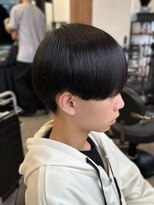 エルマーク 梅田(L-MARK)&nbsp;黒髪マッシュナチュラルマッシュメンズヘア韓国ツーブロック