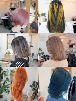 頭皮と髪をいたわりながら理想の色味を実現＊ダメージレスで艶感のある仕上がりを叶えます。