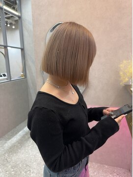 ロンド レア 天神大名店(Lond Le’a) メルティカラー/ウェーブミディアム/似合わせカット/着物ヘア