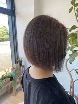 モア ヘアデザイン バイ オリジンズ つくばみどりの店(moA hair design by Origins) シースルーボブ