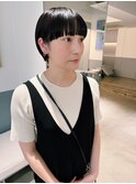 ワイドバングショート　20代30代40代　大人かわいい