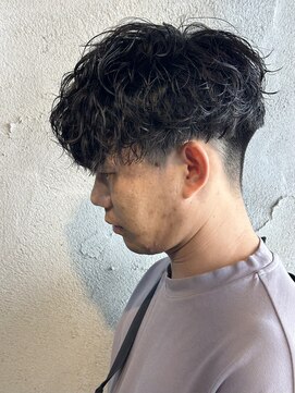 ニアウ 高崎店(Niau) 波巻きスパイラルパーマメンズマッシュメンズパーマ群馬高崎眉毛