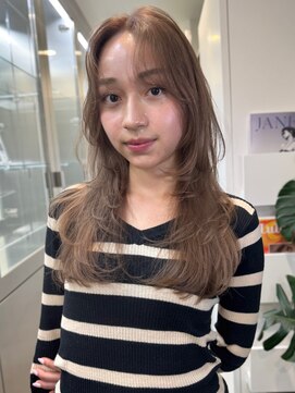 サンクマーケット 渋谷(cinq MARKET) 初めてのダブルカラーに人気のミルクティーベージュカラー