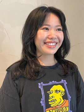 シュシュ 宜野湾店(chou chou) くびれヘア/アプリコットオレンジ/夏のヘアアレンジ/宜野湾