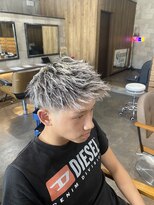 ヘアーアートパーリオ 駅南店(hair art PALIO) ホワイトハイライト×パイルツイスト