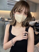 サイン 渋谷(SIGN)&nbsp;20代30代人気韓国ヘアーハッシュカットレイヤーカットグレージュ