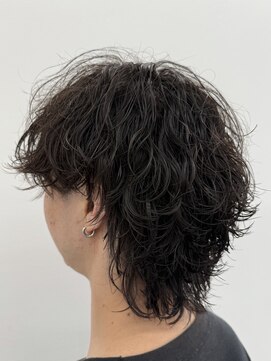 ビカムメンズヘアー 栄店(become men's hair) 絶壁解消くびれウルフパーマ波巻きツイスパMIX名古屋栄メンズ