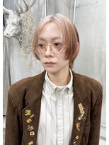 ステップボーンカットオオサカ(STEP BONE CUT OSAKA Via TICK-TOCK)&nbsp;【ステップボーンカット】ルーツカラーショートボブ