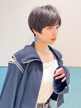 ロンド レグリーズ 立川(Lond leglise) ショート/オリーブグレー/グランマッシュ/小顔/前髪/顔周り/立川