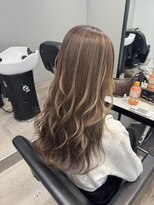 パヌポン(PANUPON)&nbsp;ハイライトバレイヤージュケアブリーチダブルカラーベージュ