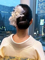 アイティー バイ アルバム 浦和店(IT by ALBUM)&nbsp;着物ヘアおくれ毛ロングダークアッシュ_ba576731