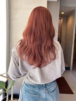 ヘアー アイス ルーチェ(HAIR ICI LUCE)&nbsp;透明感◎ブリーチなしピンクベージュ×ウェーブロング
