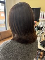 アンジュ 篠ノ井店(ange) 外ハネスタイル/透明感カラー/ブリーチなし