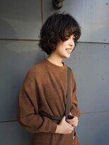 ジェコ ブラン(gecko. brun) マッシュショートパーマ/黒髪ボブ/20代30代40代/武蔵小山/小顔