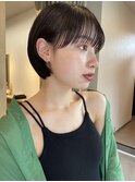 髪質改善/大人ガーリー/似合わせカット/ショートボブ前髪/仙台