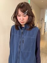 ニコフクオカヘアーメイク(NIKO Fukuoka Hair Make)&nbsp;【NIKO】ミディアムレイヤー.福岡グレージュ.ダブルカラー