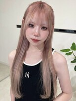 アモレット 天文館店(amoretto) ハイトーン 顔周りカット 20代 ブリーチ ベージュ
