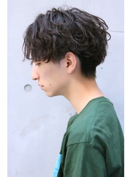 ネイビー(NAVY) 【NAVY】無造作ショートネープレスマッシュ☆イメチェン好感度◎