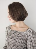 手入れ簡単　丸み　ショートボブ　伸ばしかけボブ　青山　ボブ